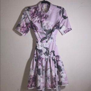 Floral Flare Mini Dress